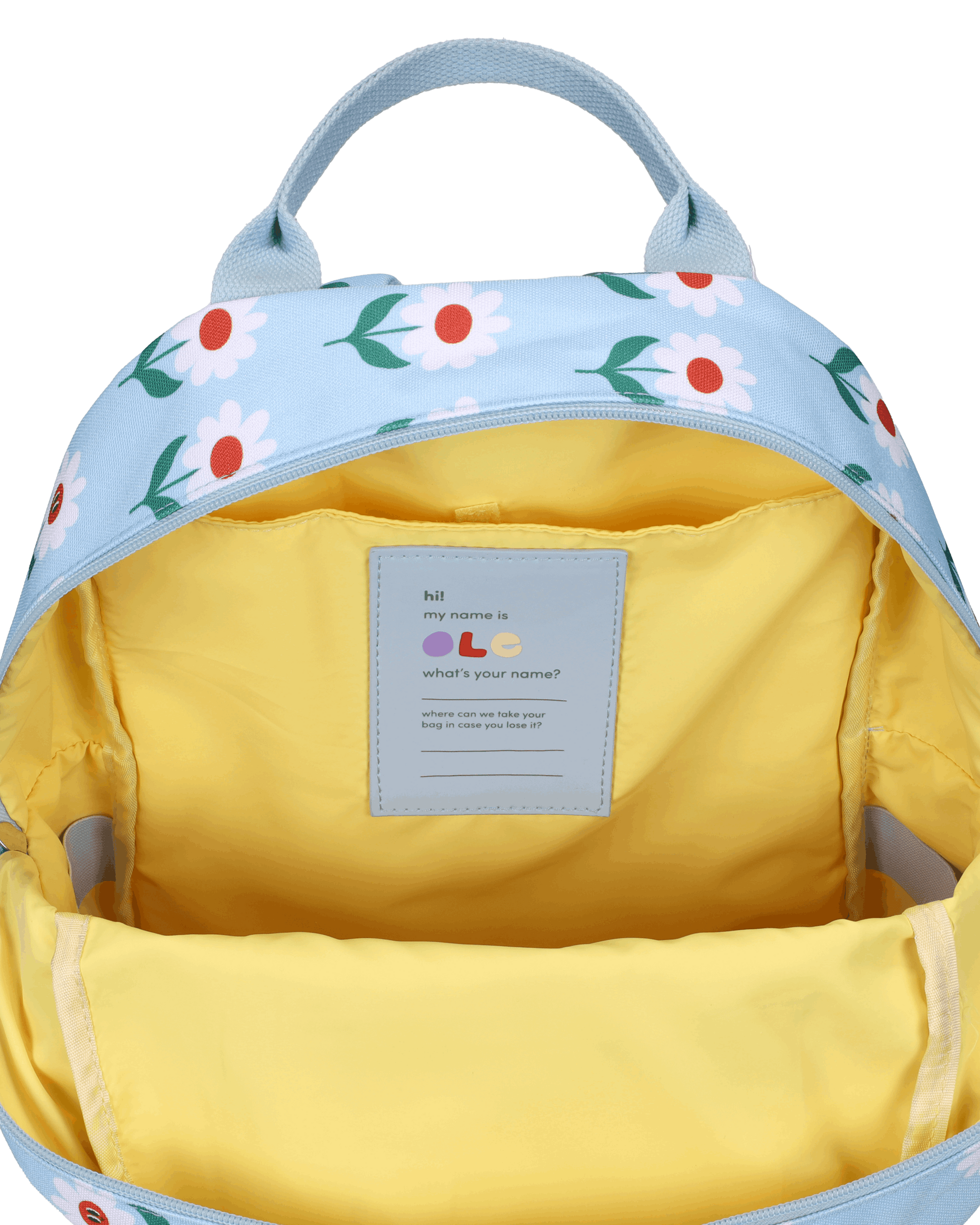 Mochila escolar margaritas