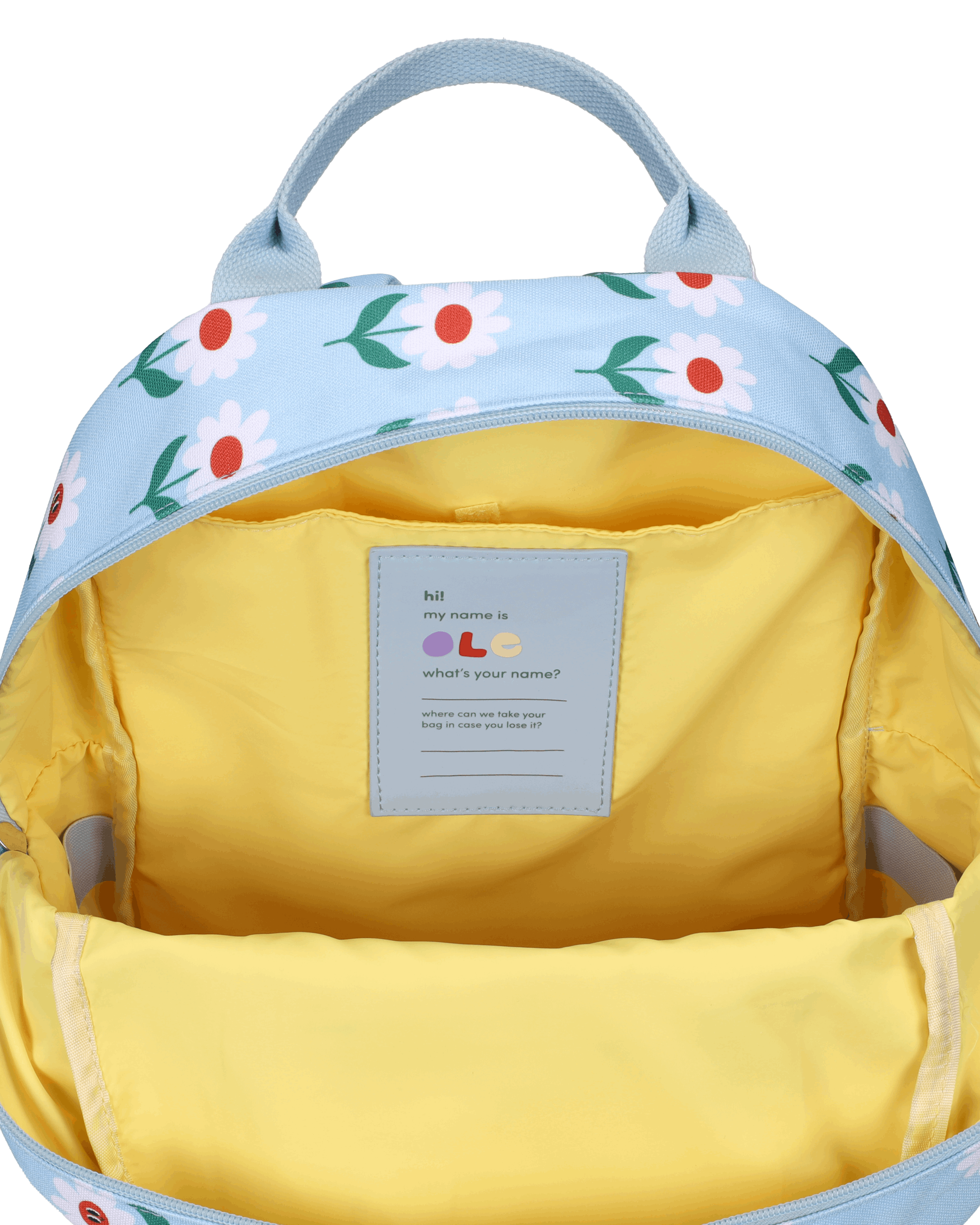 Mochila escolar margaritas