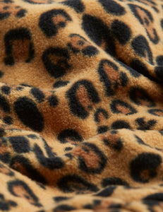 chaqueta polar cremallera leopardo beige