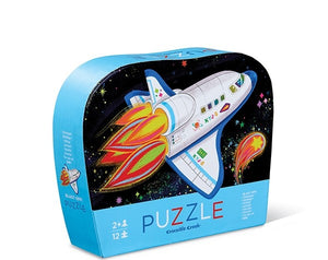 puzzle 12 piezas cohete astronauta + 2 años