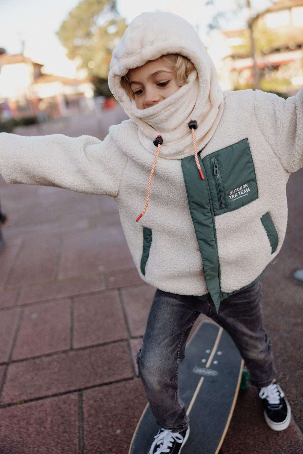 Pasamontañas Polar Crema