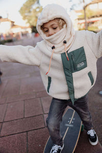 Pasamontañas Polar Crema