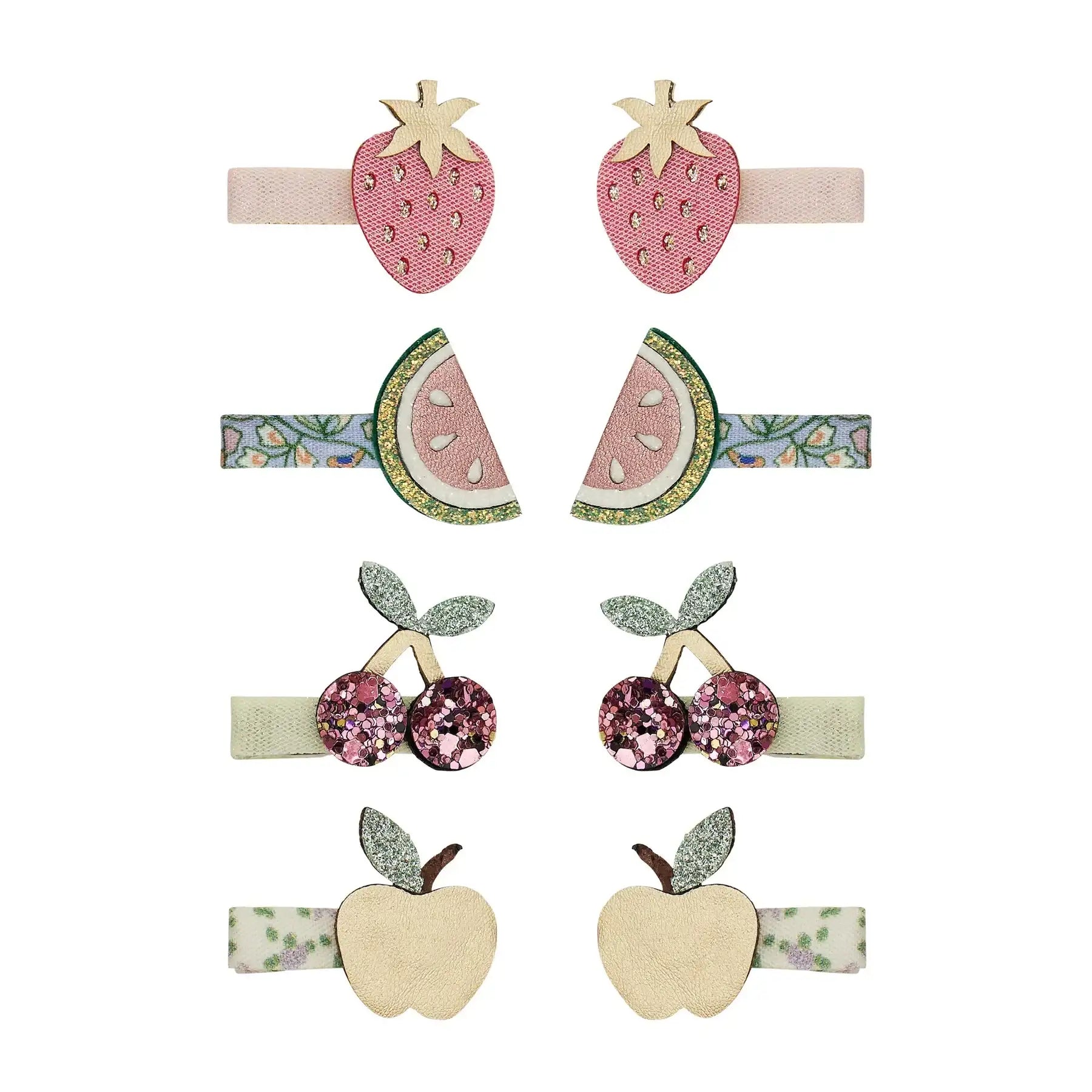 Horquillas frutitas glitter