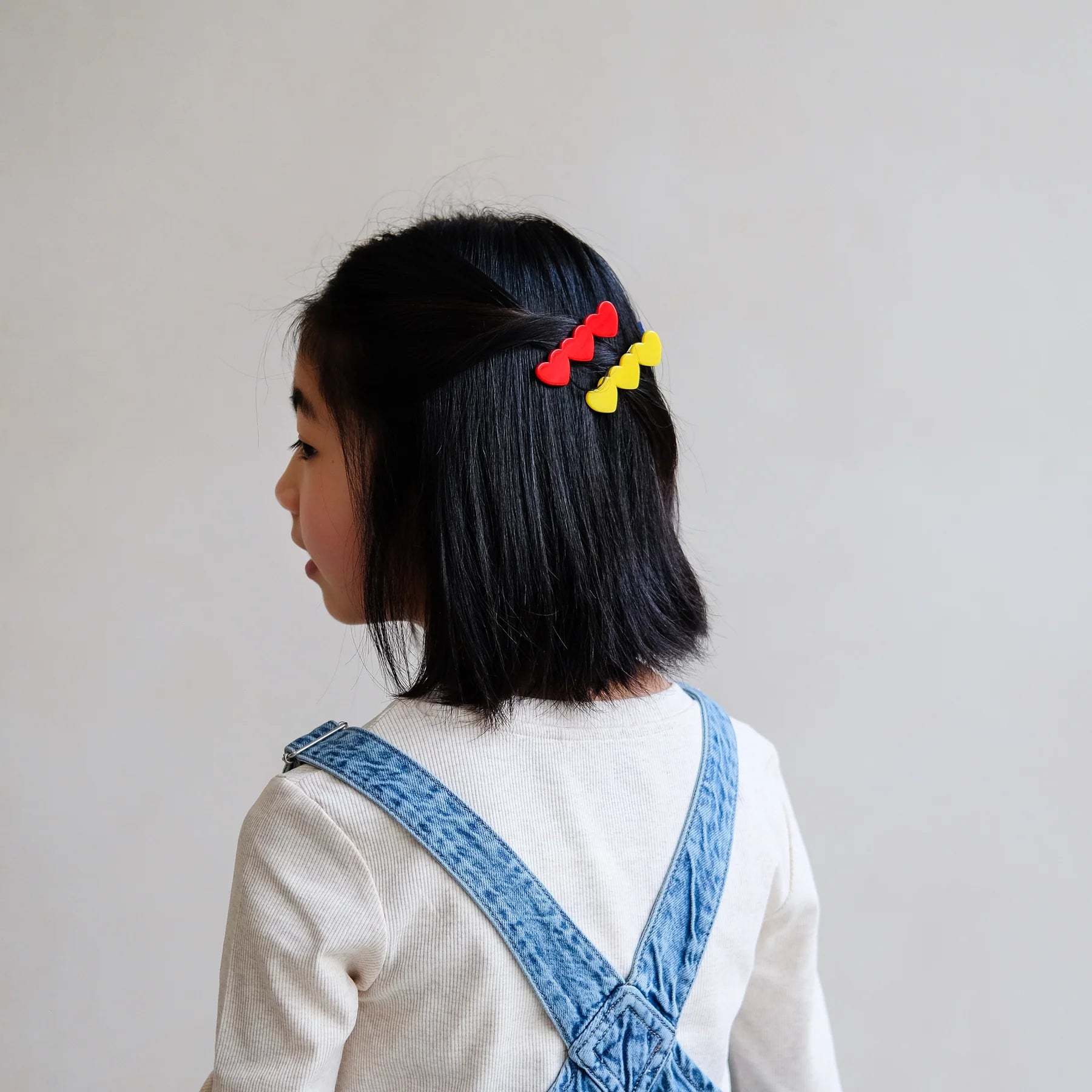 Horquillas corazones de acetato