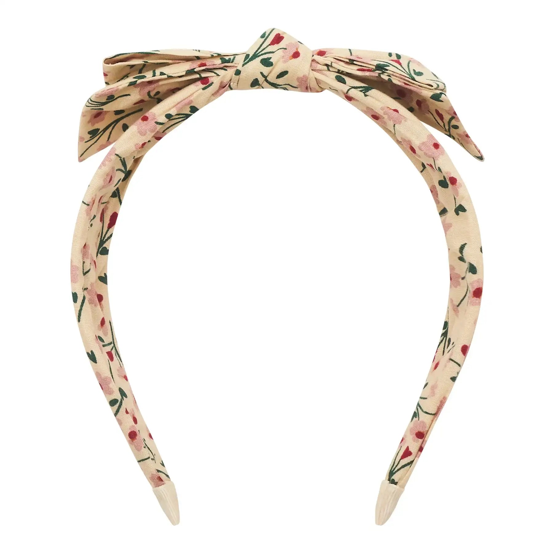 Diadema Alice floral con lazo