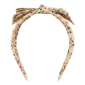 Diadema Alice floral con lazo