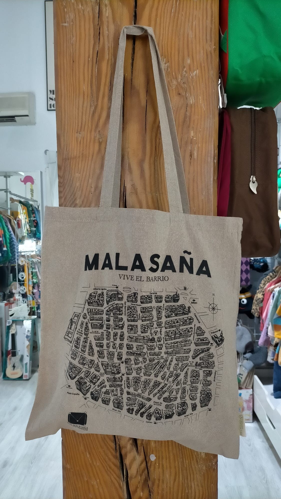 Bolsa tote mapa malasaña