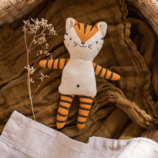 sonajero bebé tigre