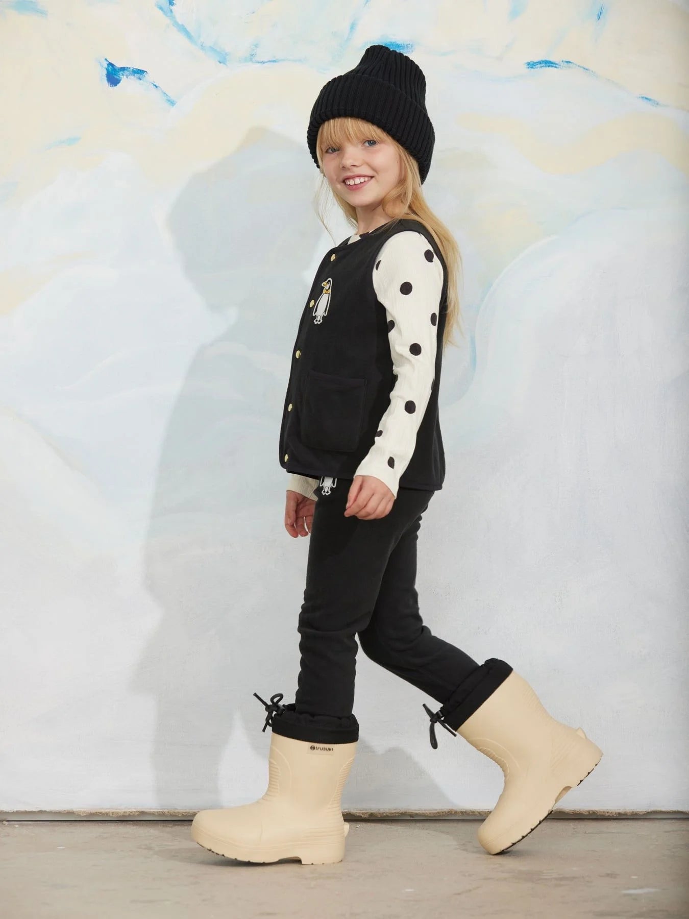 Chaleco Polar Penguin Negro