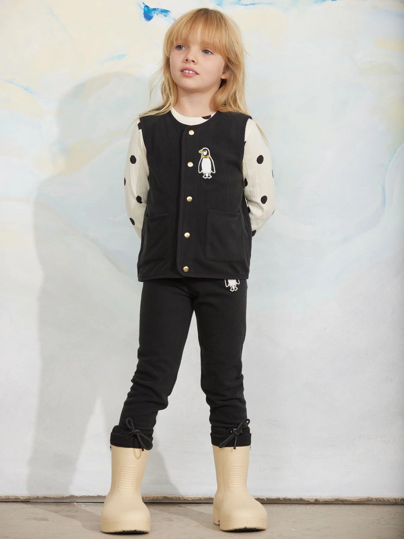 Chaleco Polar Penguin Negro