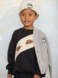 Sudadera Elephant Shrew Panel Negra