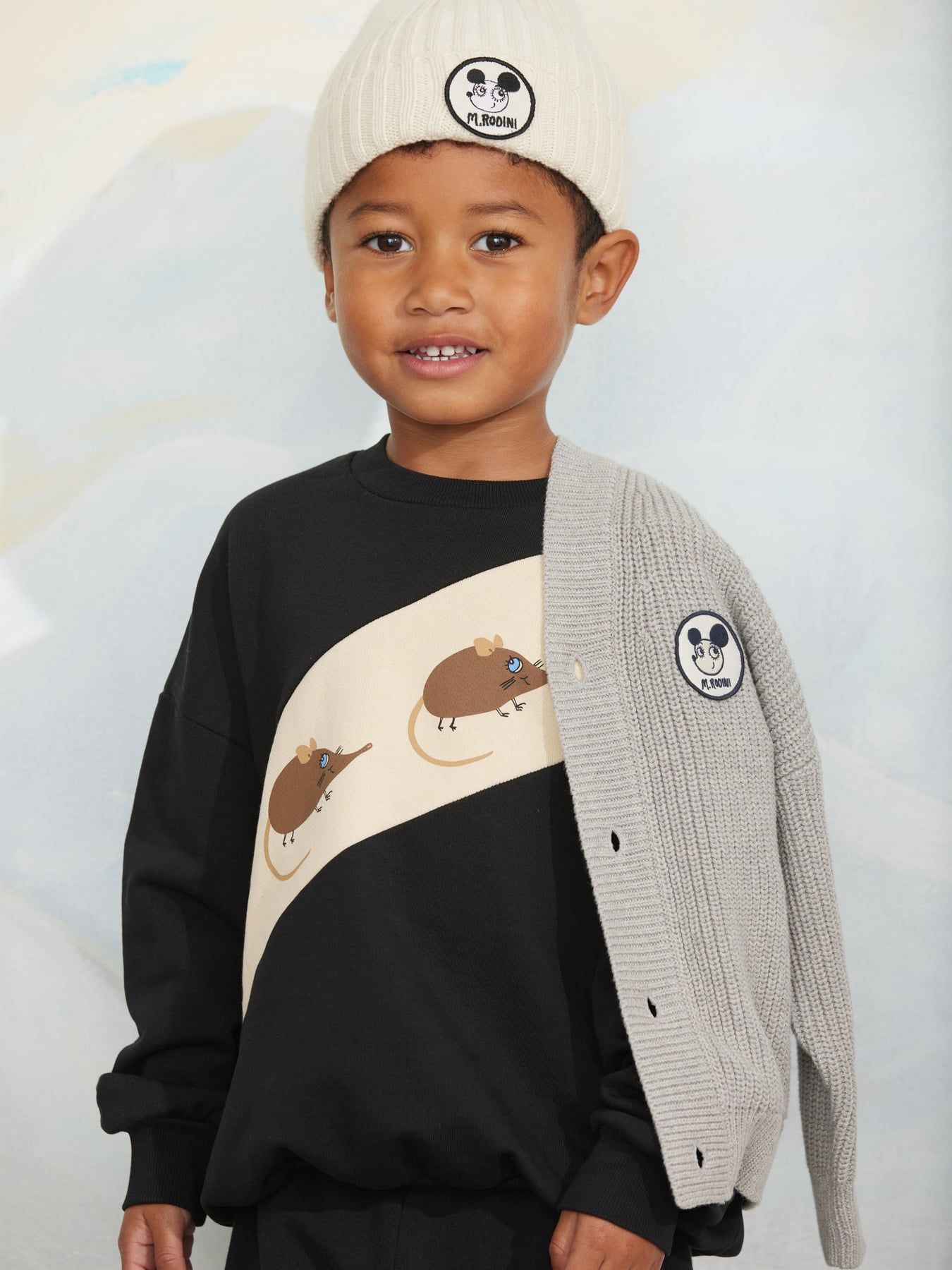 Sudadera Elephant Shrew Panel Negra