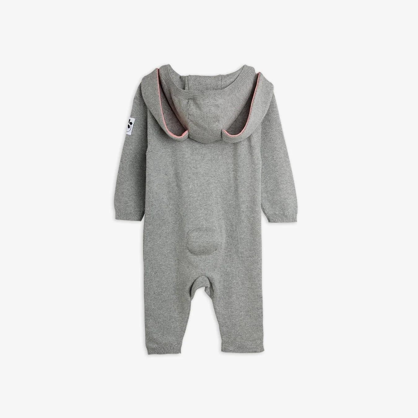 Knitted romper with bunny ears