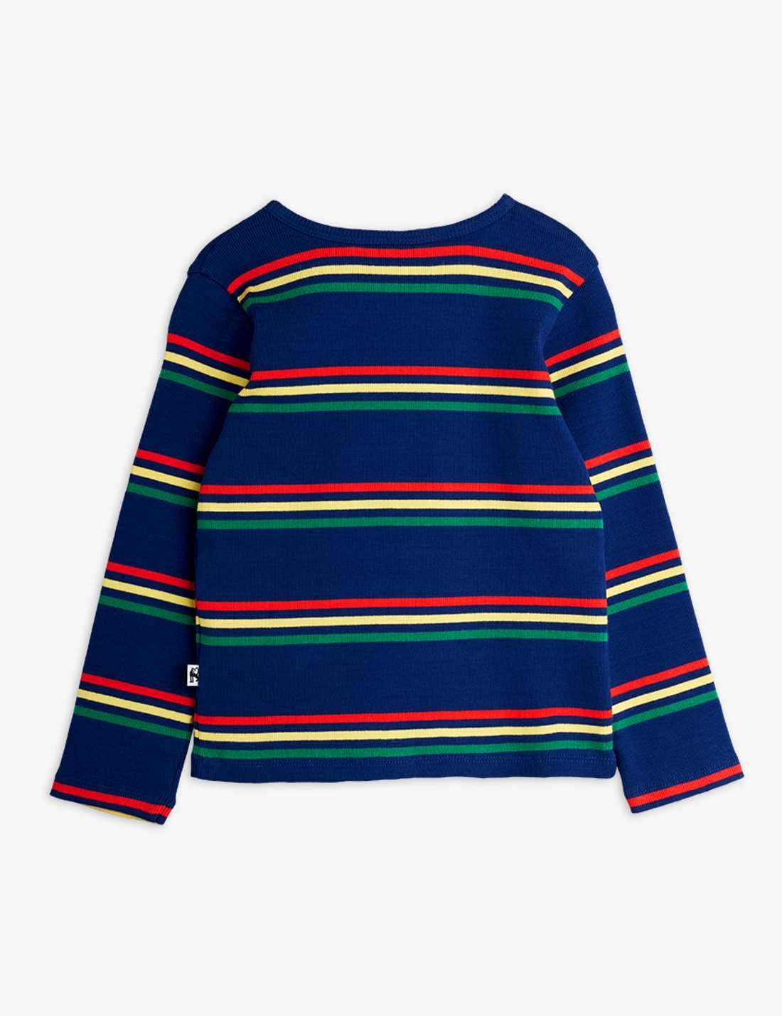 Camiseta manga larga azul marino rayas