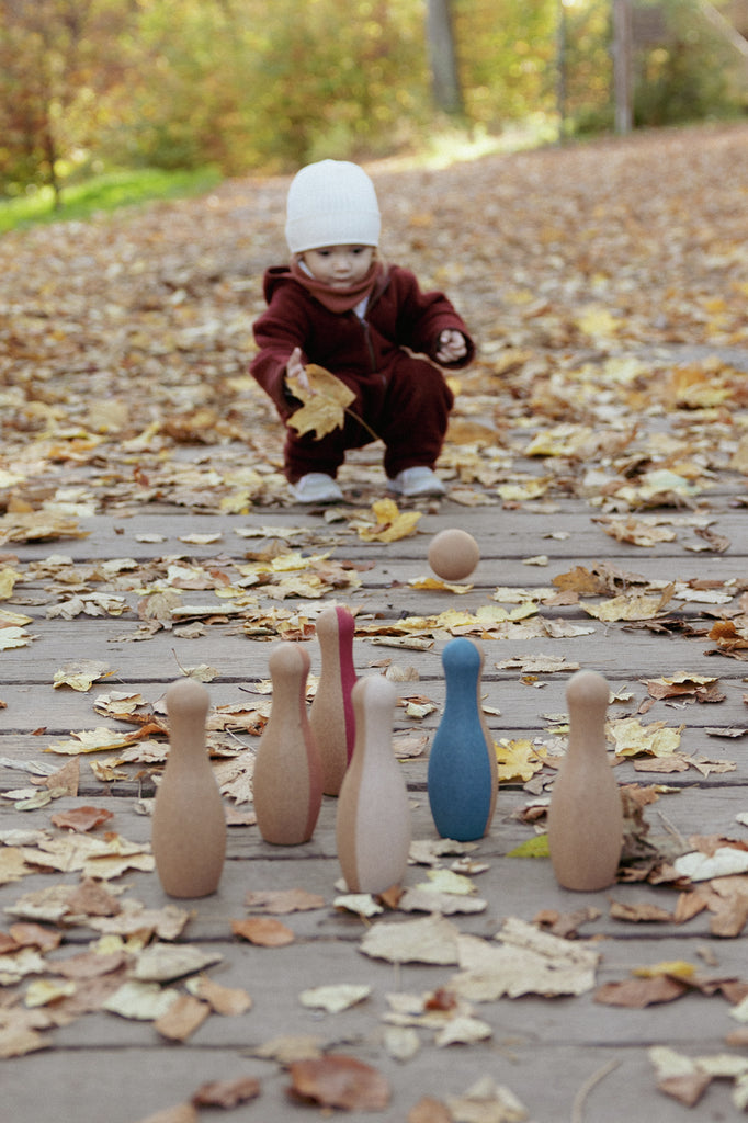 Juego Bolos korko 7 piezas