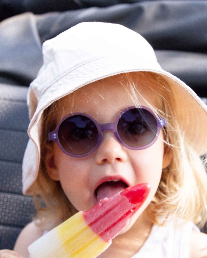 woam purple baby sunglasses Alva for Kids - Main Image