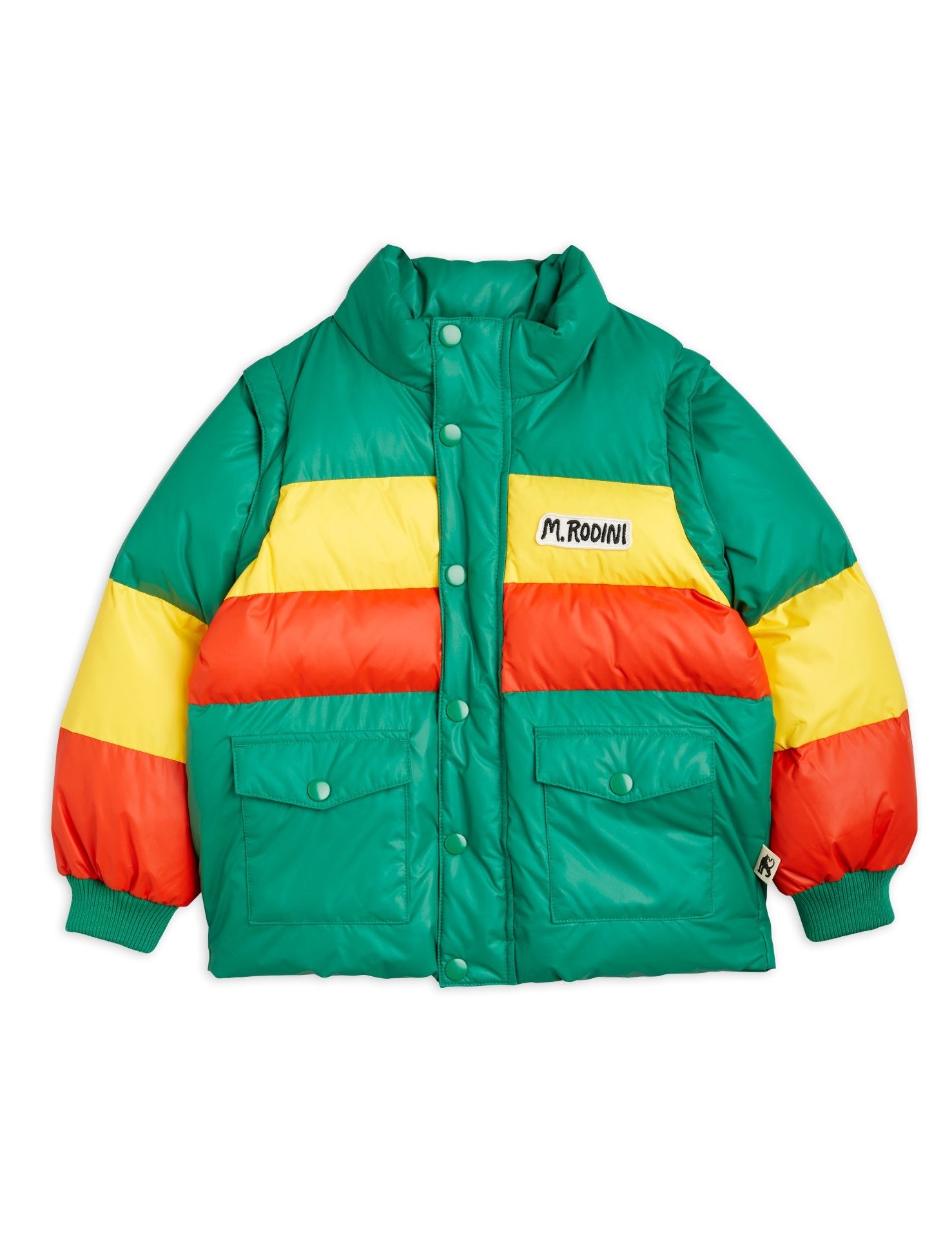 Anorak Chaleco Puffer verde