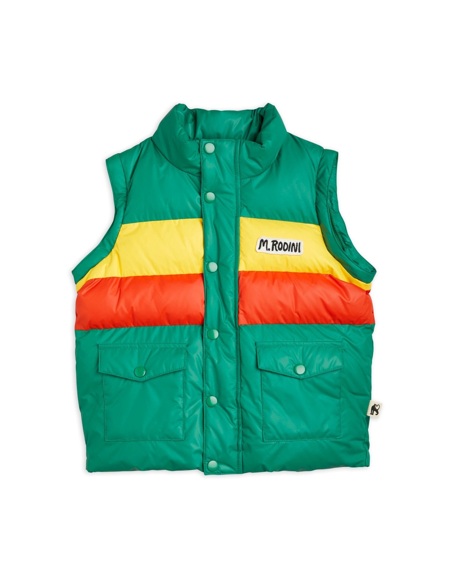 Anorak Chaleco Puffer verde