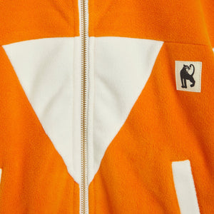 Chaqueta polar cremallera naranja