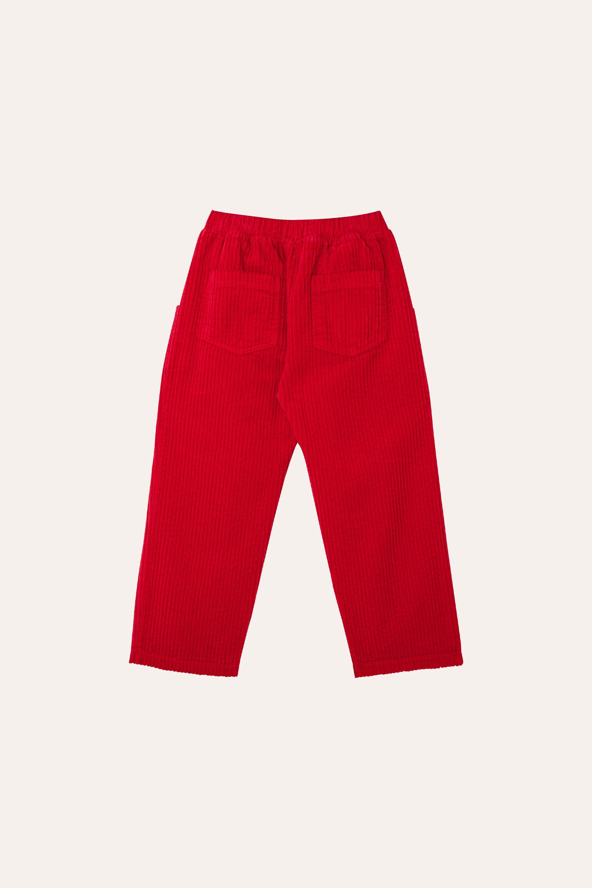 Pantalones rojos de pana