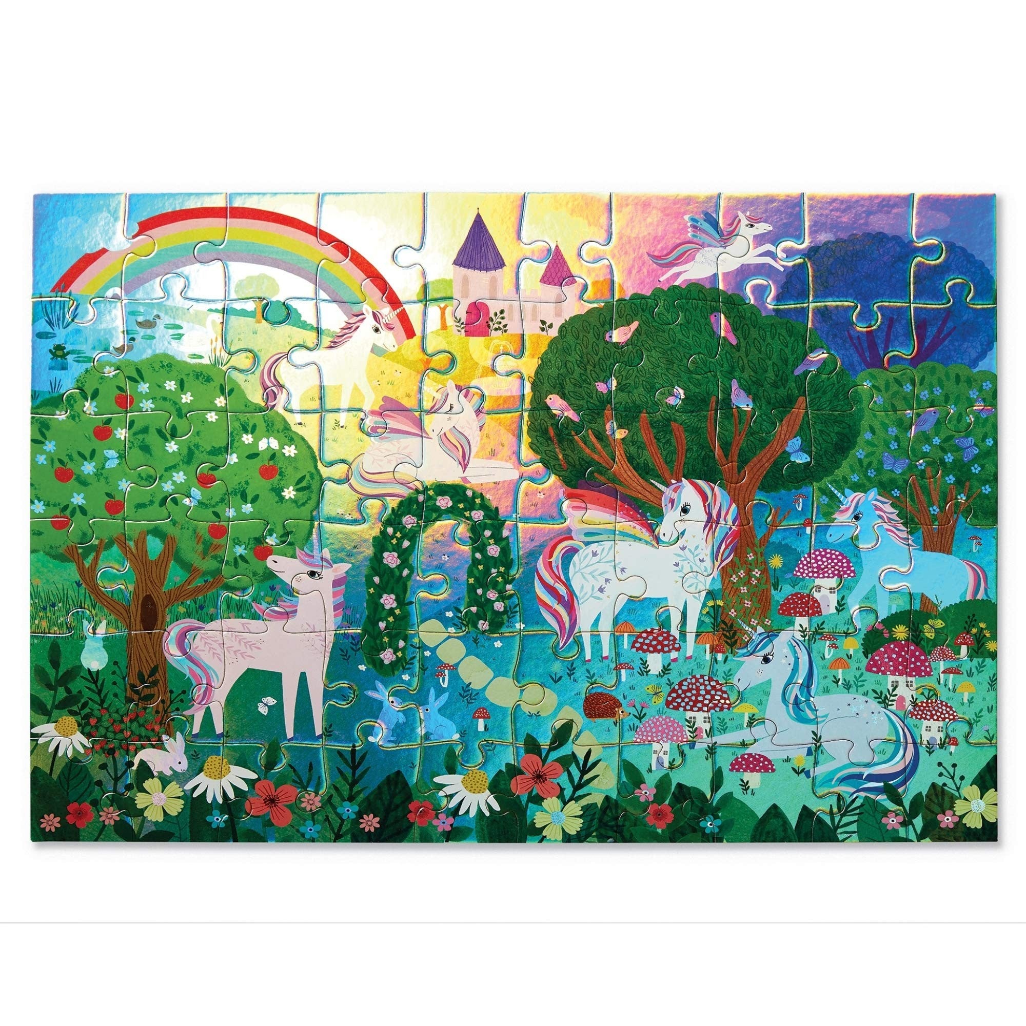 puzzle lata unicornio 50pc + 4 años