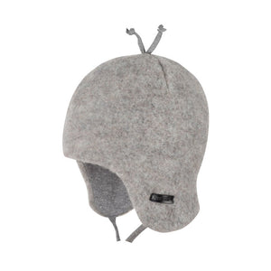 gorro lana merino gris claro