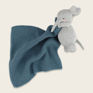 Doudou elefante azul