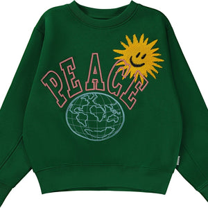 Sudadera bordada peace