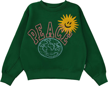 Sudadera bordada peace