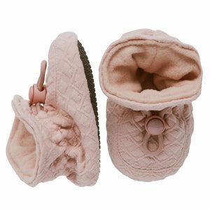 botitas slippers bebé rosa