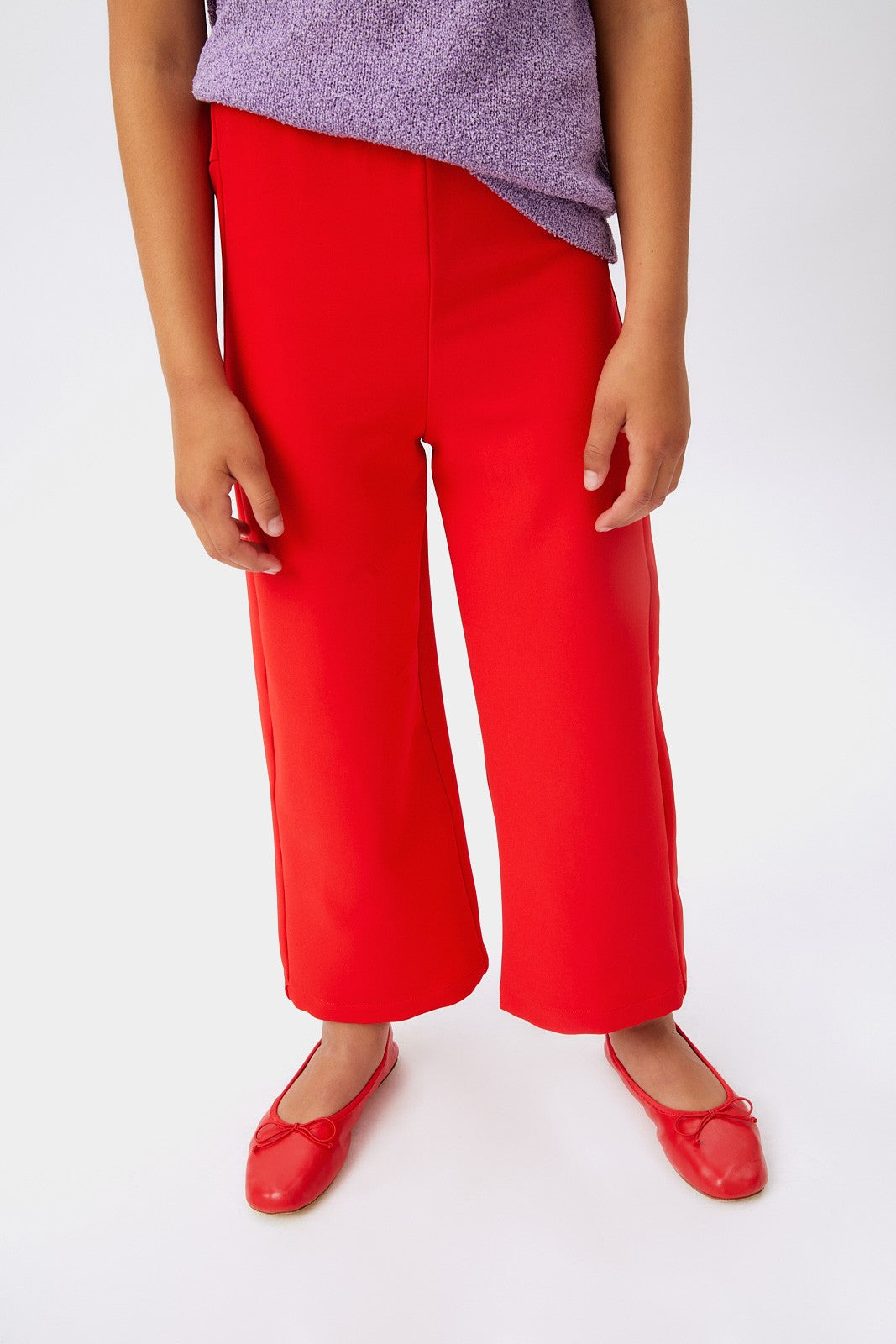 Pantalón ancho rojo