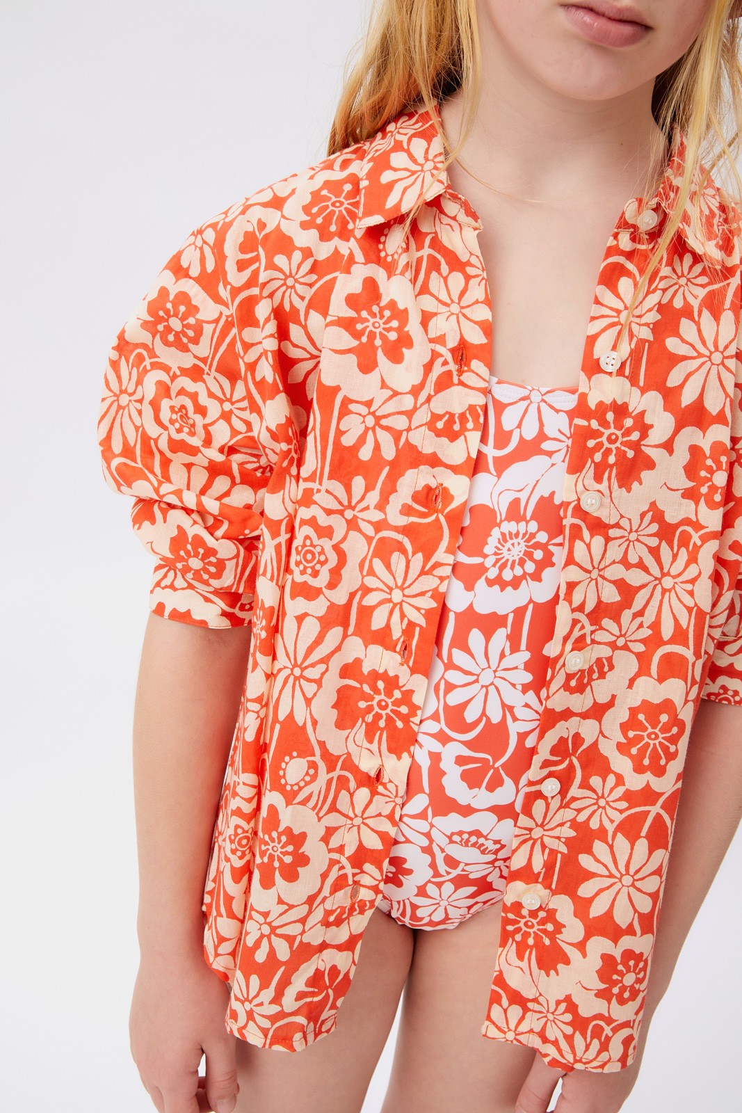 camisa ml beach flower