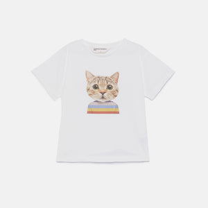 camiseta print gato