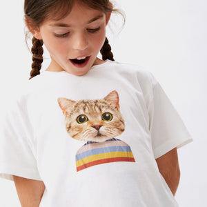 camiseta print gato