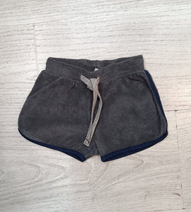 shorts toalla gris oscuro