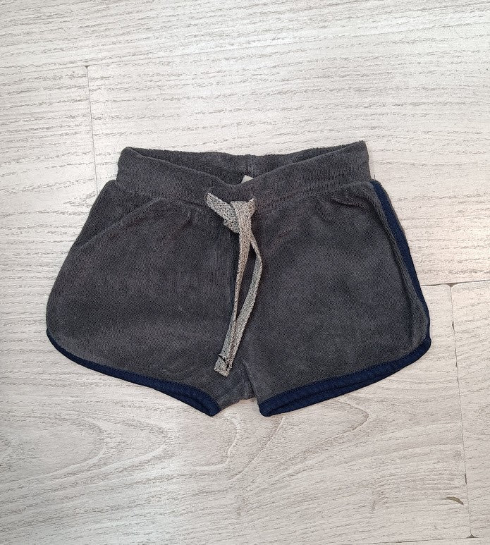 shorts toalla gris oscuro