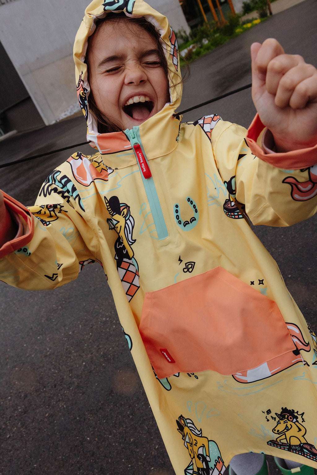 Poncho Impermeable Unicorn