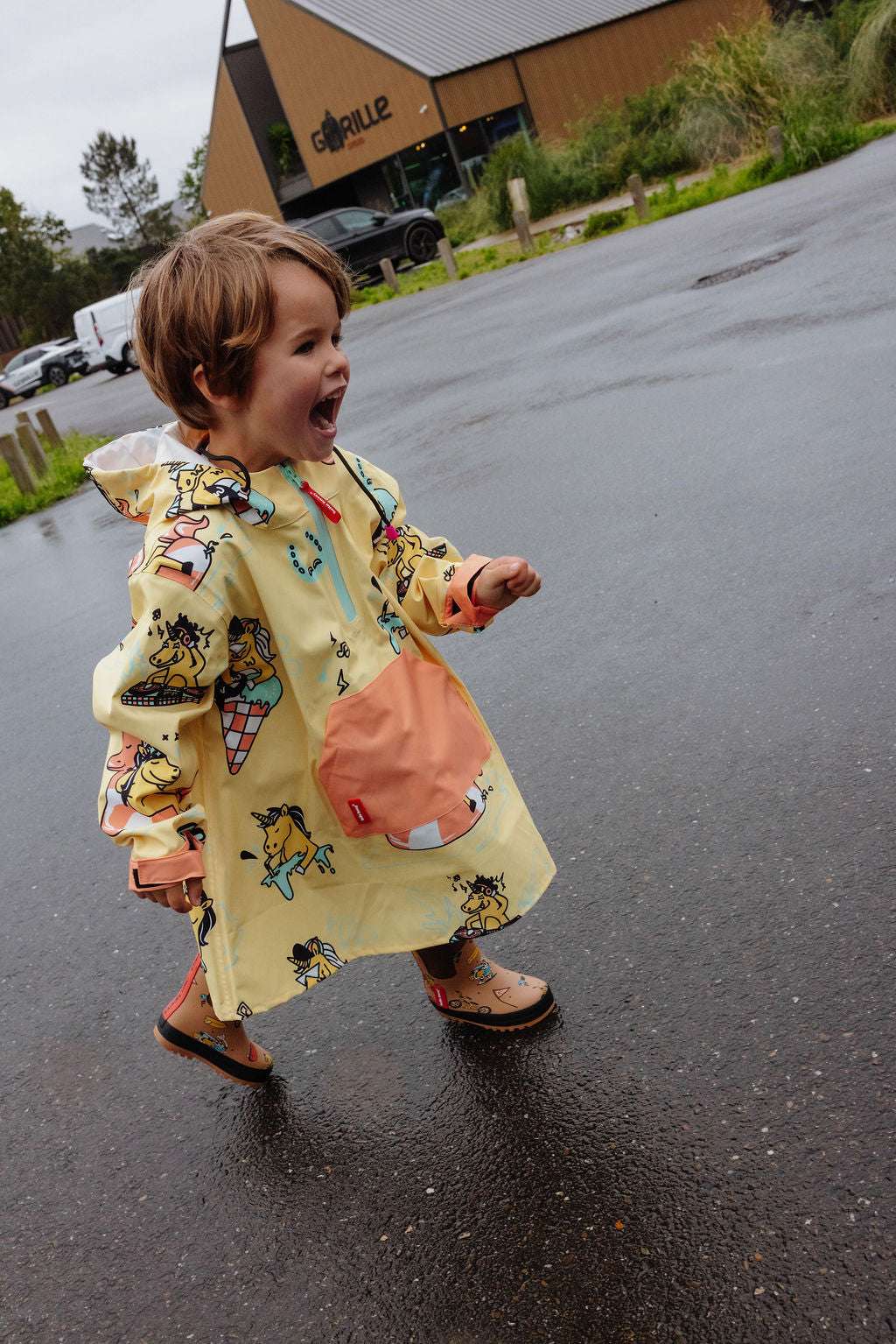 Poncho Impermeable Unicorn