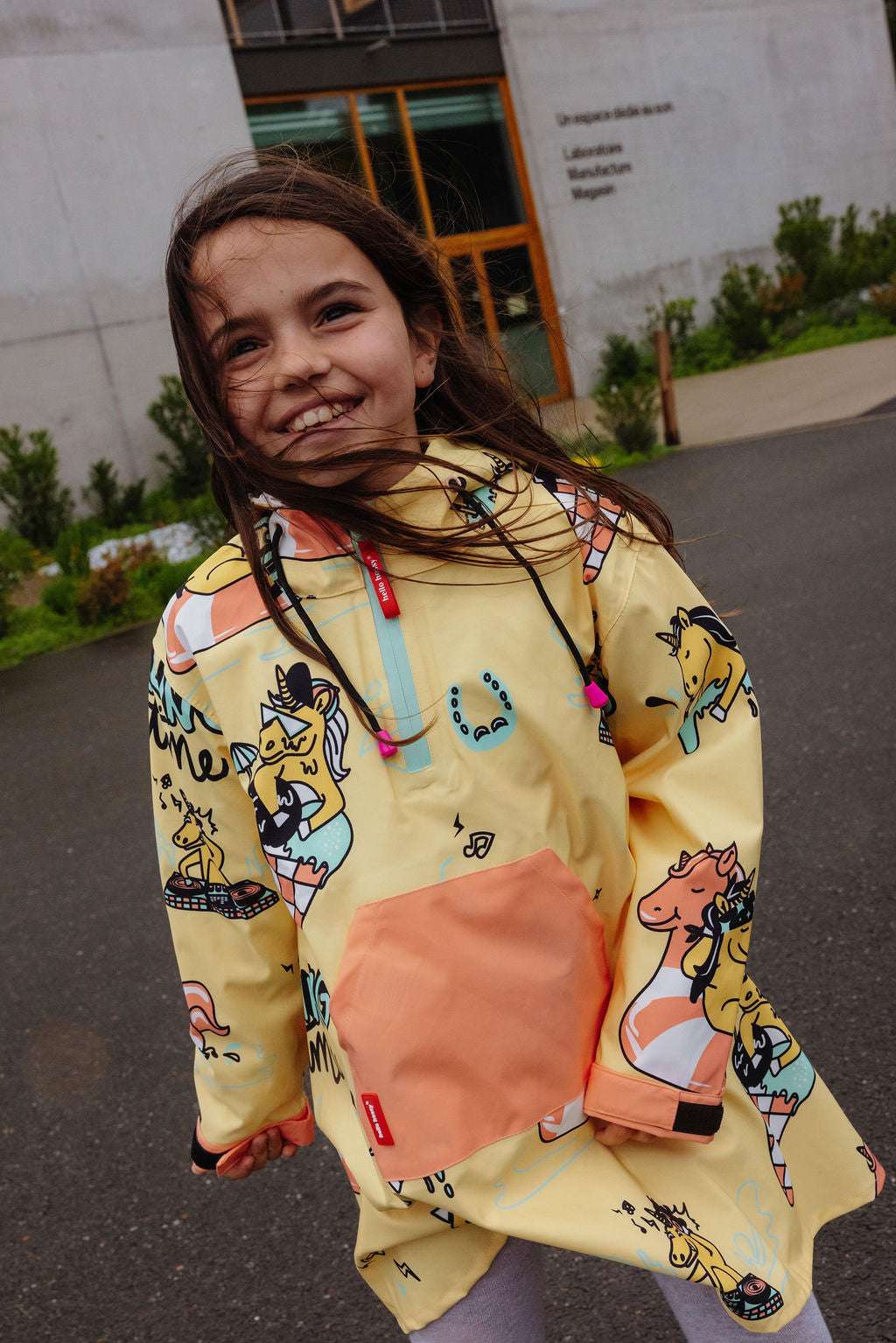 Poncho Impermeable Unicorn