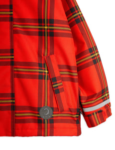 Anorak polar rojo cuadros