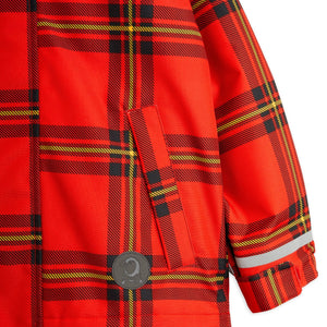 Anorak polar rojo cuadros