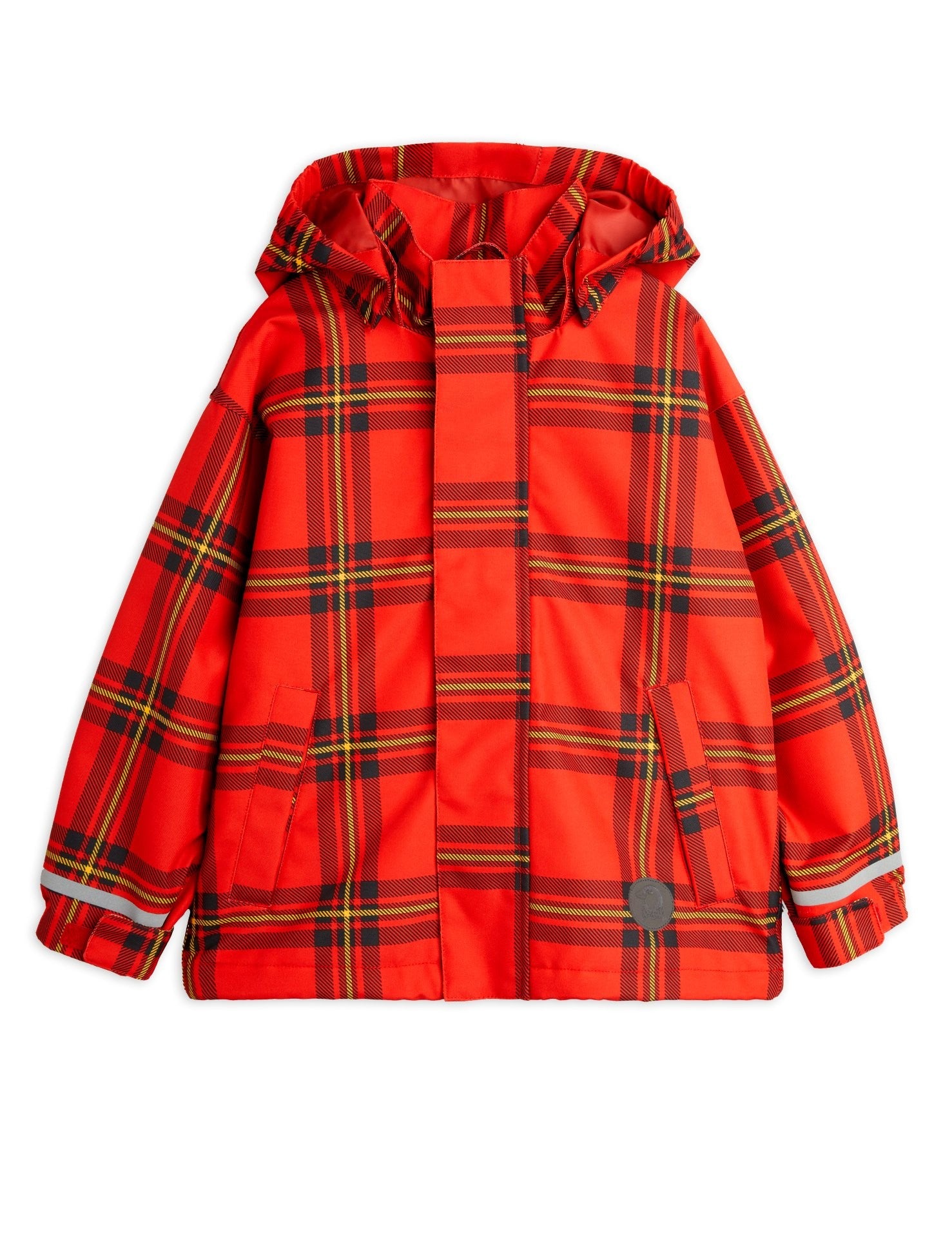 Anorak polar rojo cuadros