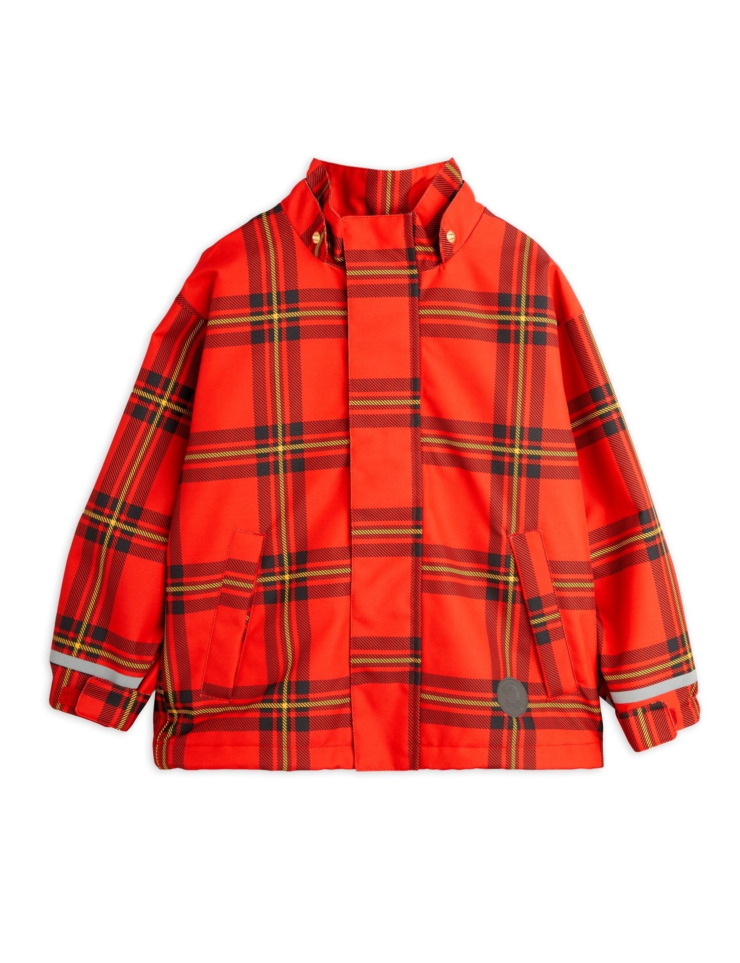 Anorak polar rojo cuadros