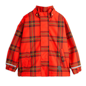 Anorak polar rojo cuadros