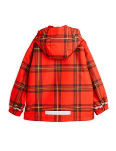 Anorak polar rojo cuadros