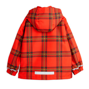 Anorak polar rojo cuadros