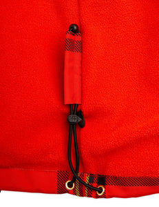 Anorak polar rojo cuadros