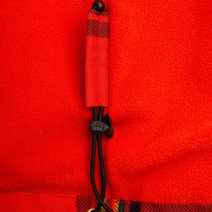 Anorak polar rojo cuadros