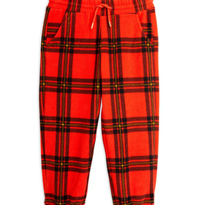 Pantalón polar de cuadros rojos