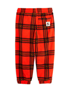 Pantalón polar de cuadros rojos